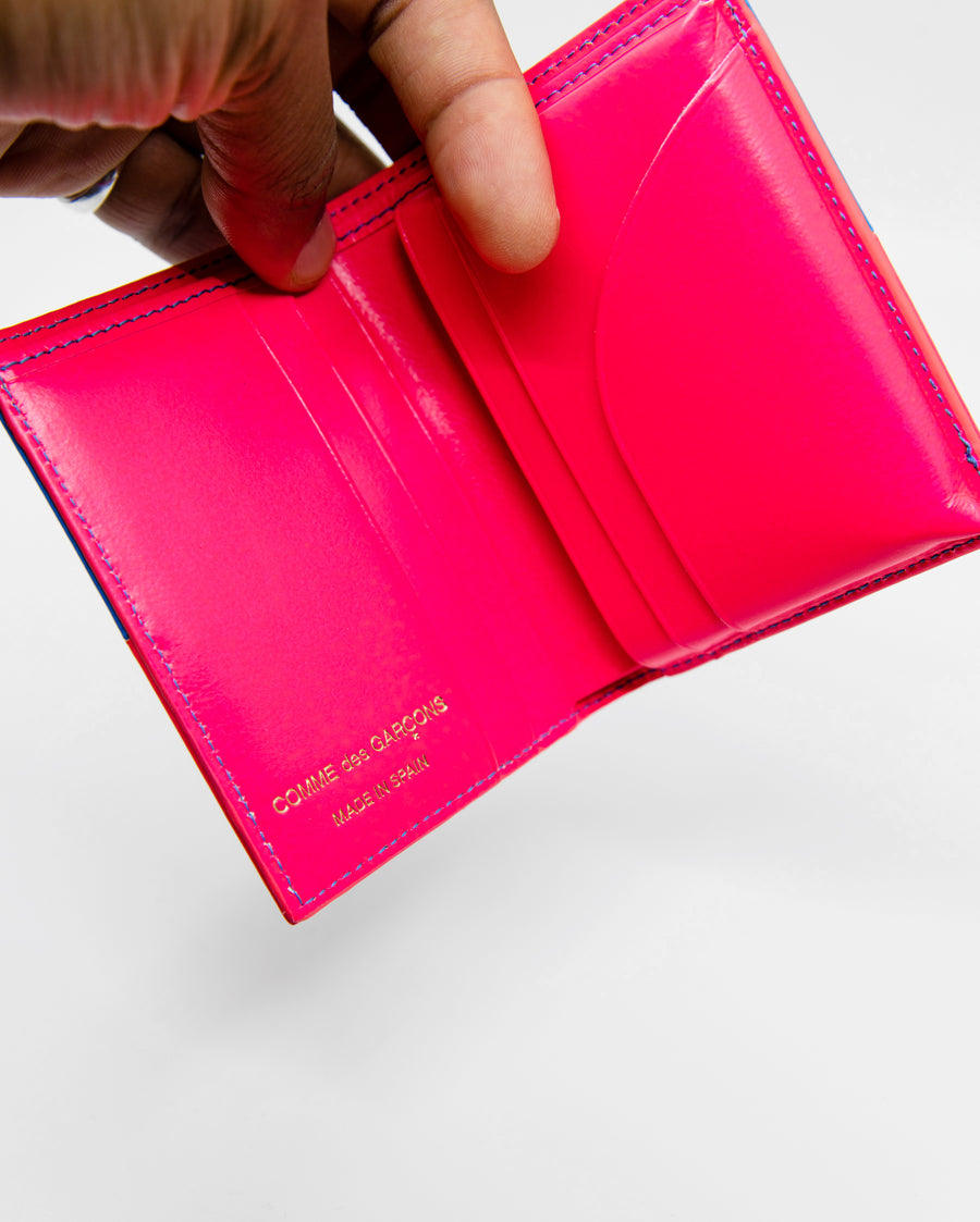 Fluo Squares Bifold Wallet Pink/Blue SA0641FS