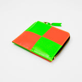 Fluo Squares 2-Sided Zip Wallet Orange/Green SA3100FS