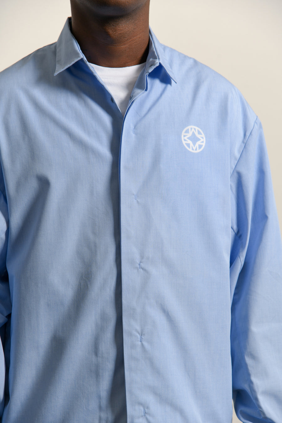 Ventilation Chambray Shirt Light Blue