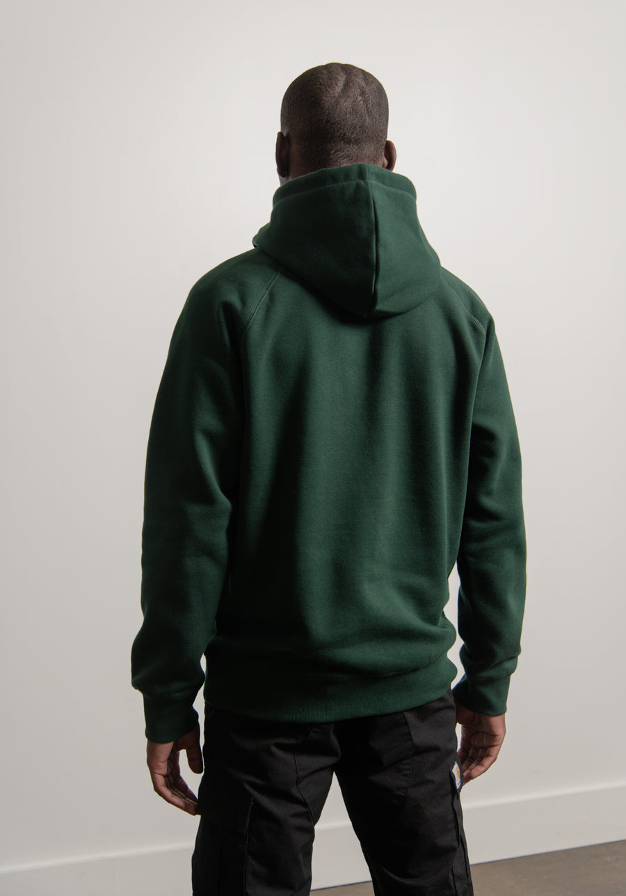 Chase Hoodie Bottle Green/Gold