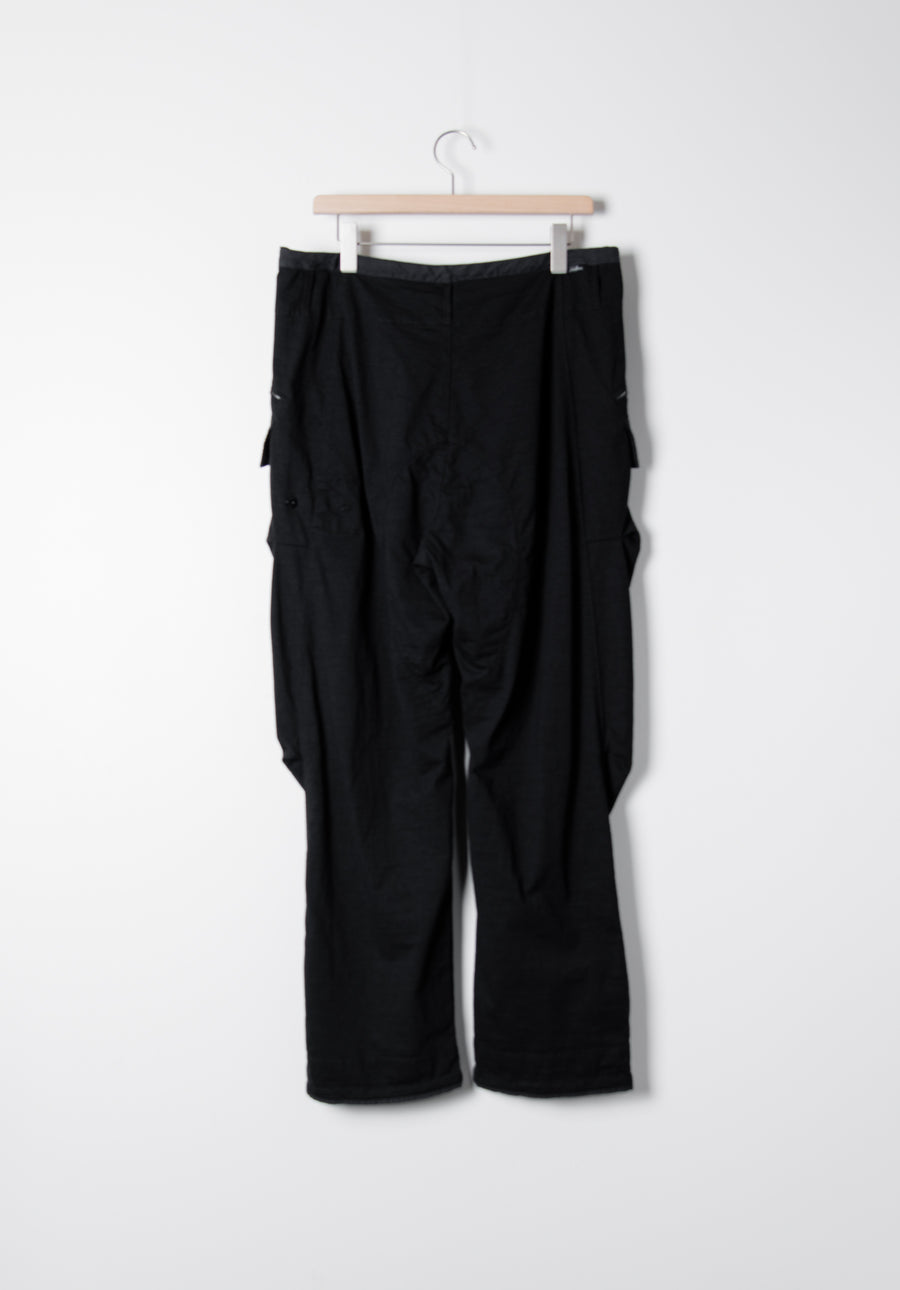 High Density R-Nylon Garment Dyed Pant Black 30303