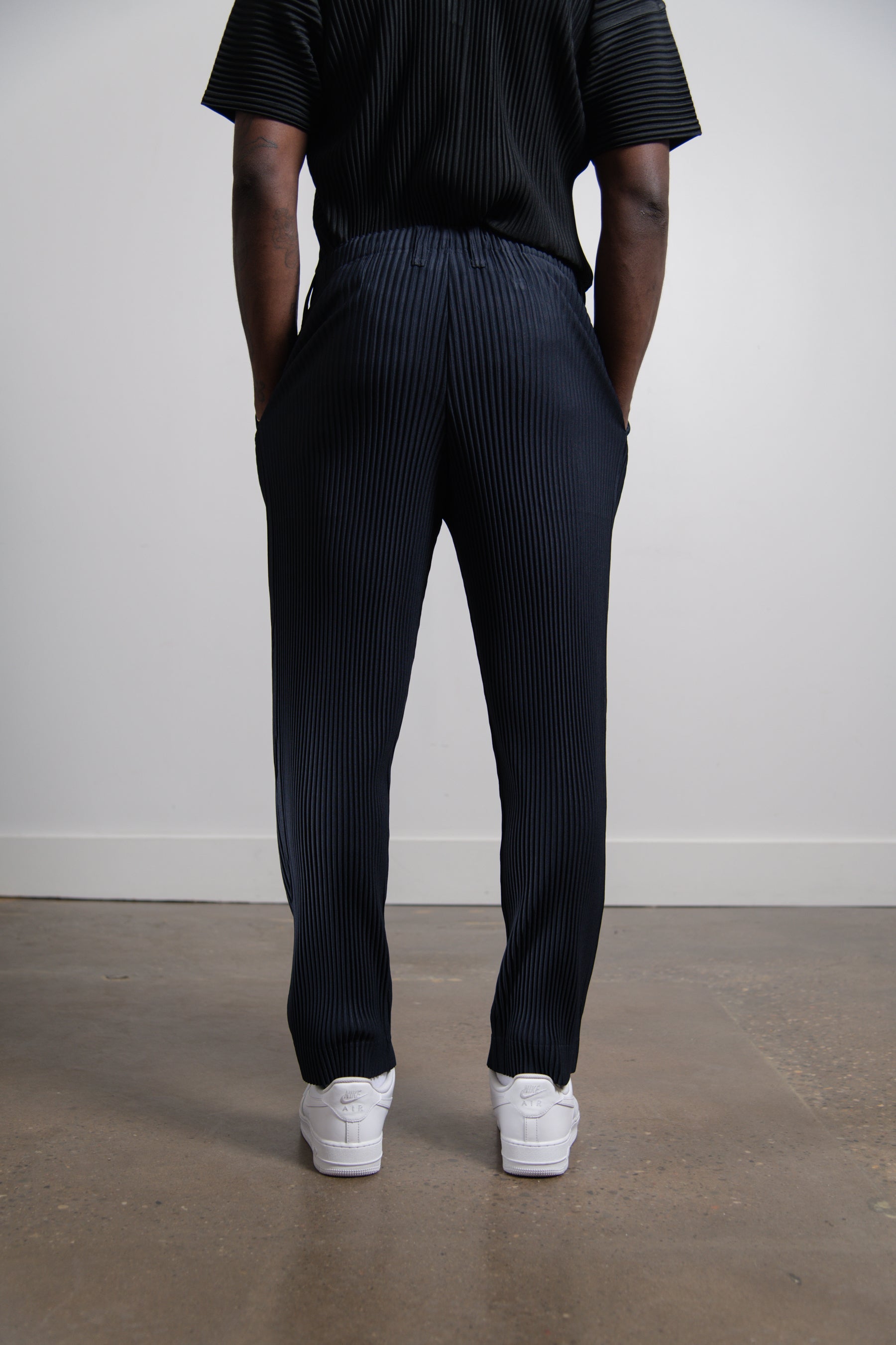 Basics Pleated Trouser Navy JF150-75