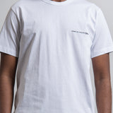 Short Sleeve Chest Print Logo Tee White T018