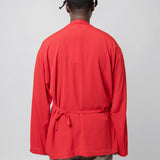 Asymmetric Wrap Shirt Cardinal Red SHIR000635
