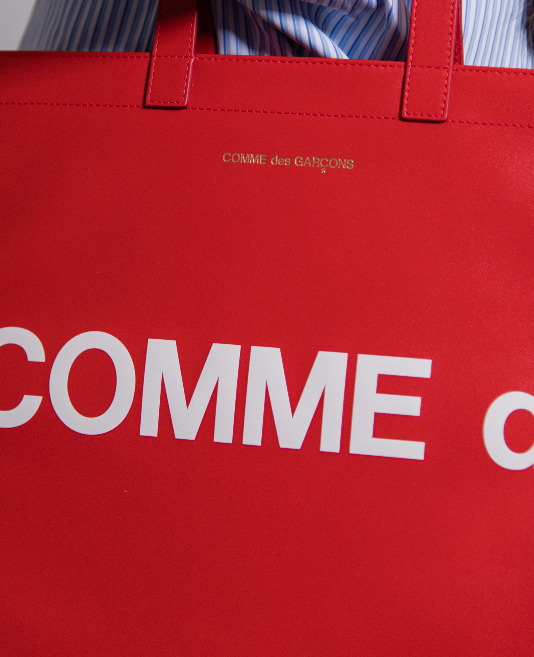 Huge Logo Tote Bag Red