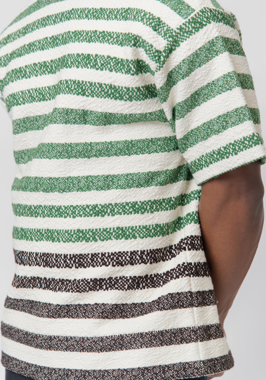 Striped Knit Tee Green/Blue J47GC0106