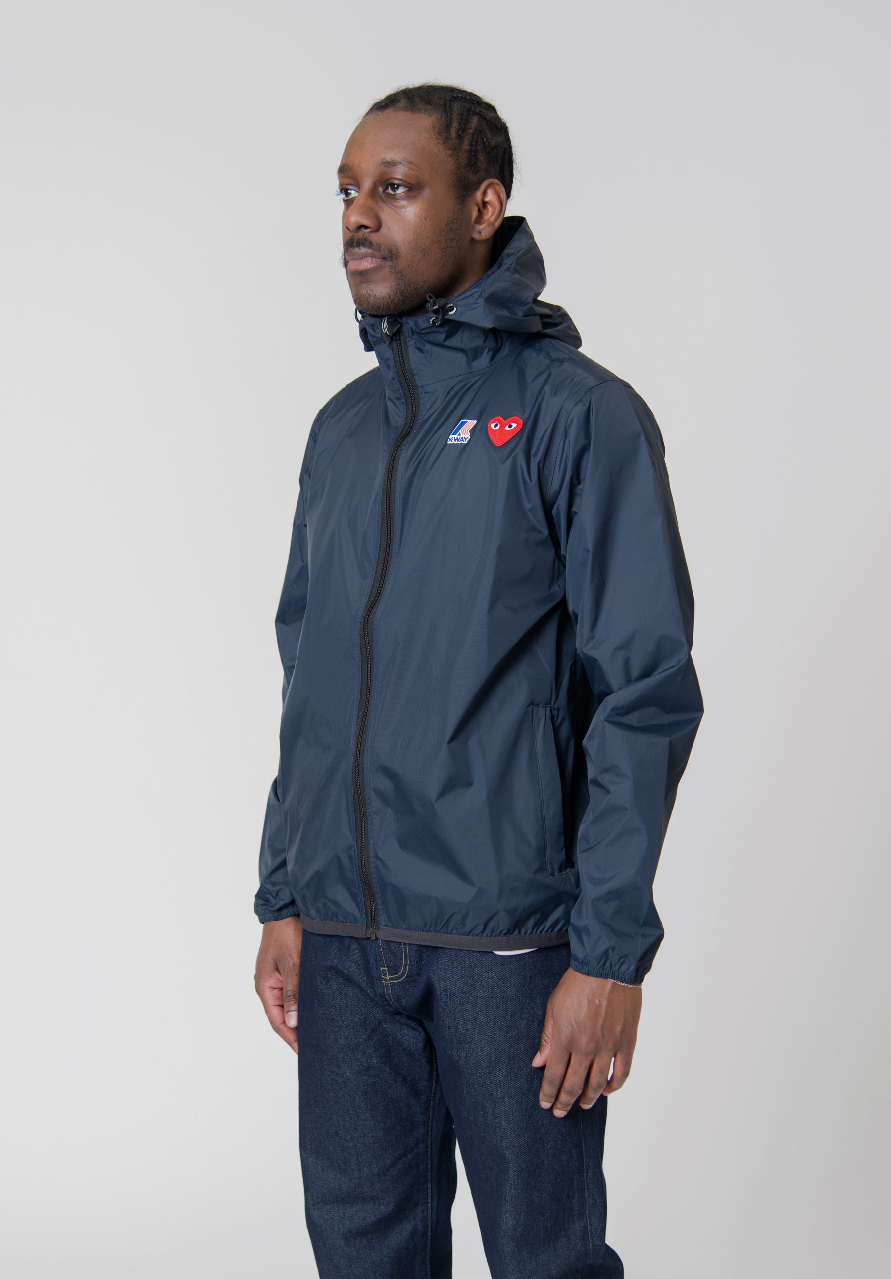 K way hotsell jacket navy