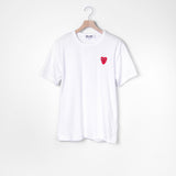 Layered Double Emblem Tee White/Red T288