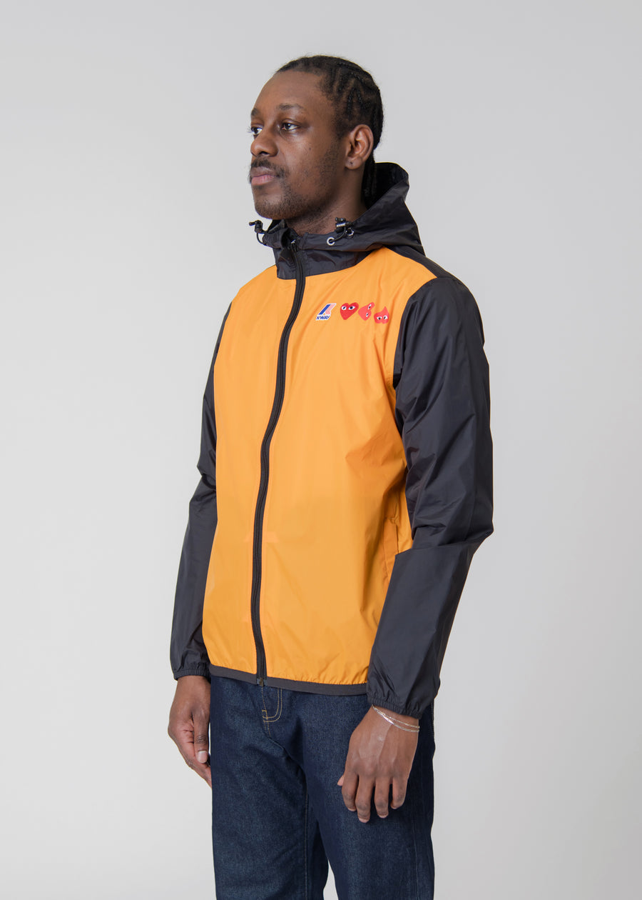 K-WAY Full-Zip Jacket Orange/Black J505-1