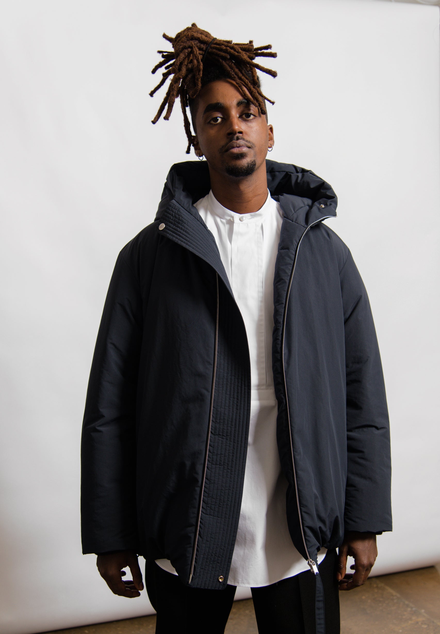 Medium Fill Down Blouson Dark Blue