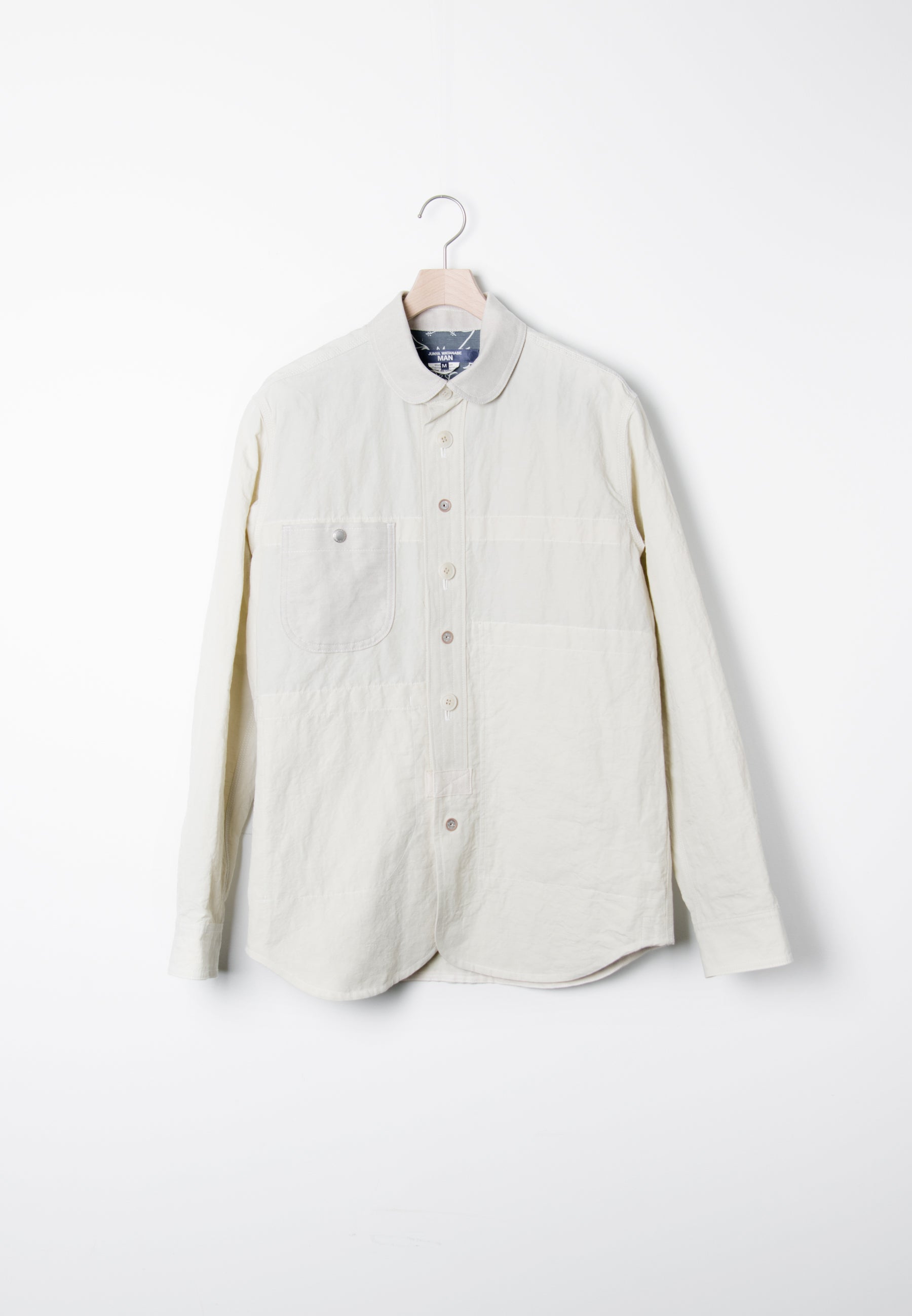 Reversible Linen Oxford Jacket Natural B001