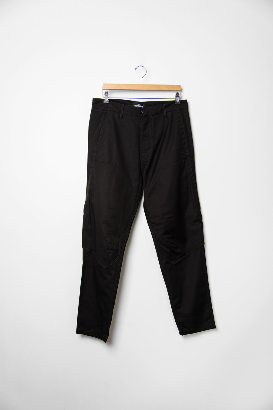Textured Cotton Workwear Pant Black 30409