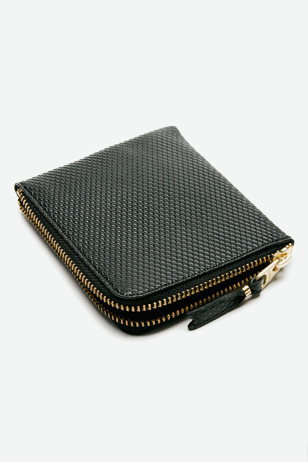 Luxury 2-Sided Zip Wallet Black